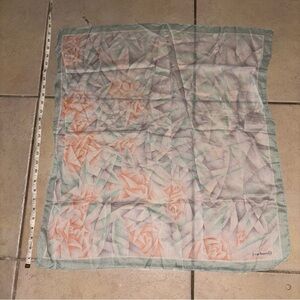 Vintage Cacharel Anais Floral Geometric
Cotton Scarf Made in France